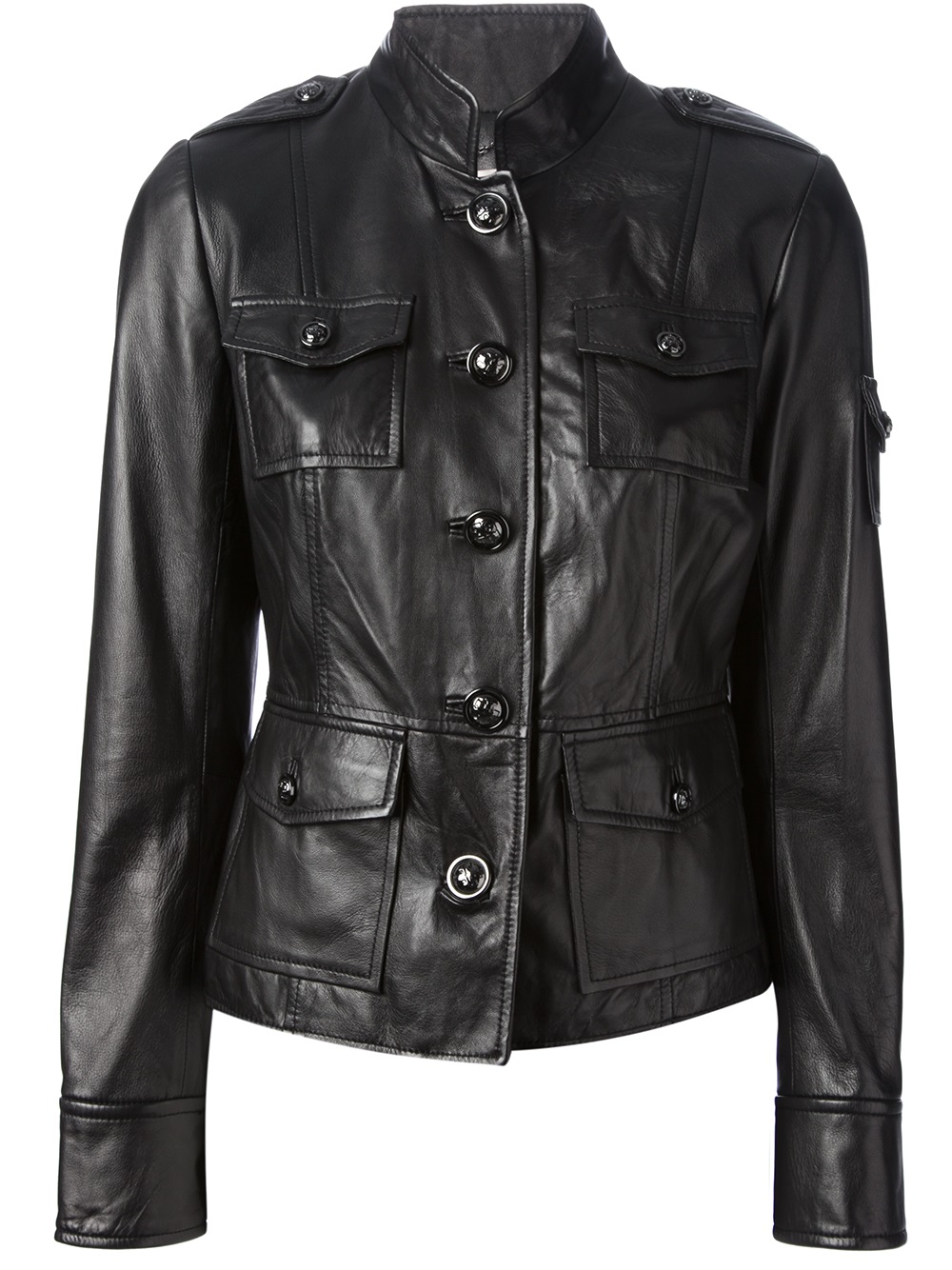 Tory Burch Sergeant Pepper Leather Jacket in Black Lyst