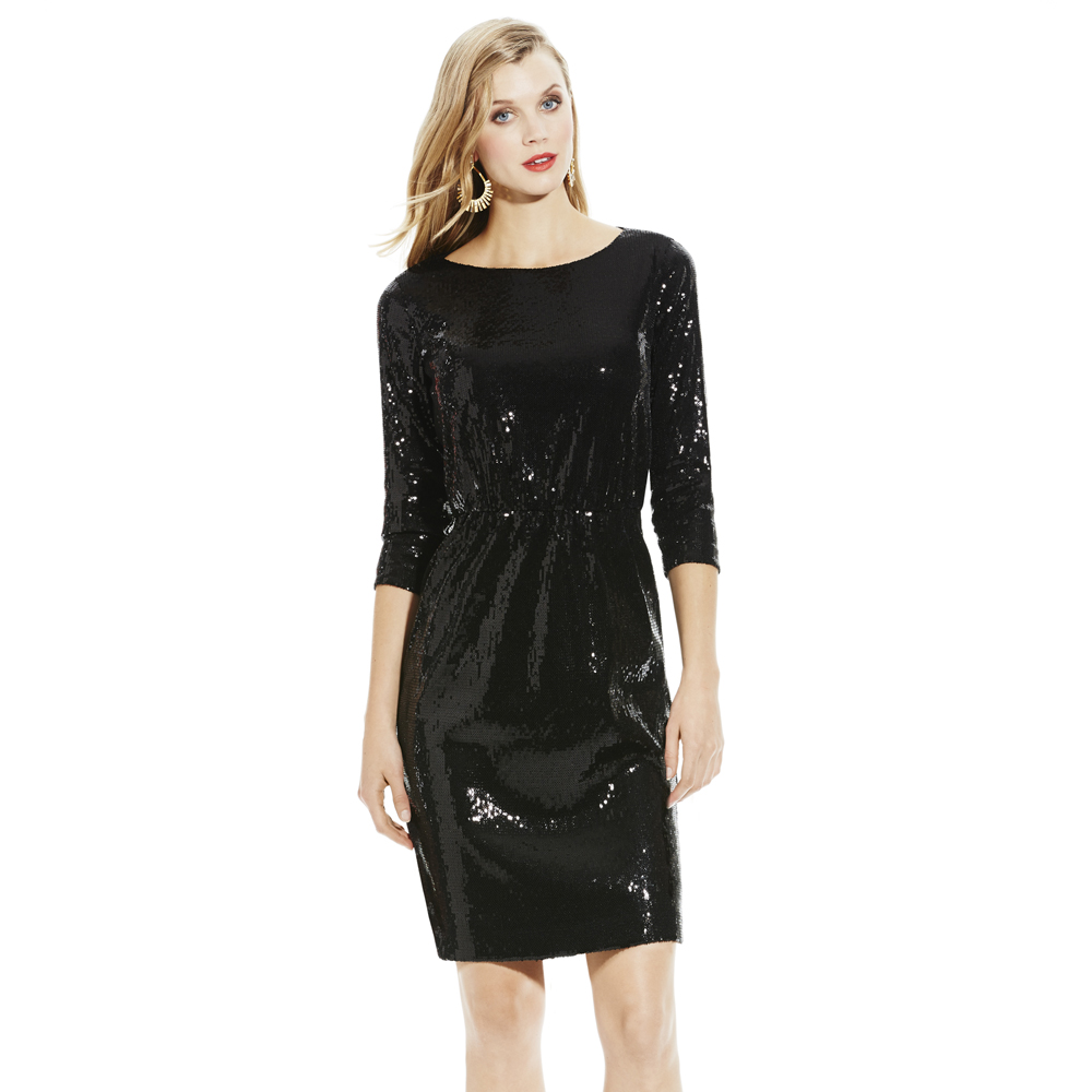 vince camuto sequin gown