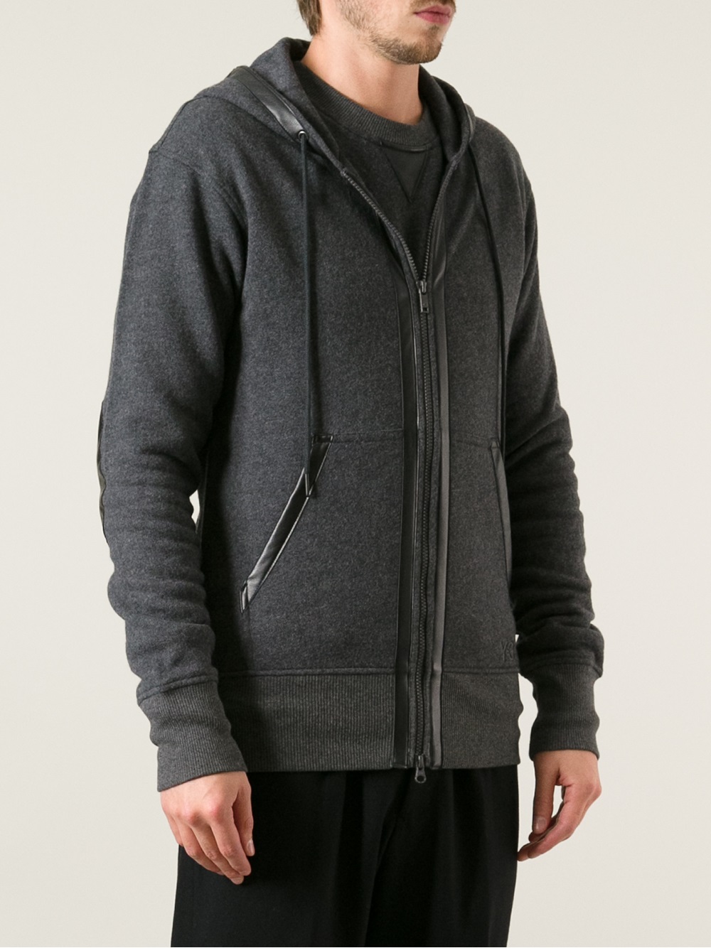 Y3 Zip Up Hoodie in Grey (Gray) for Men Lyst