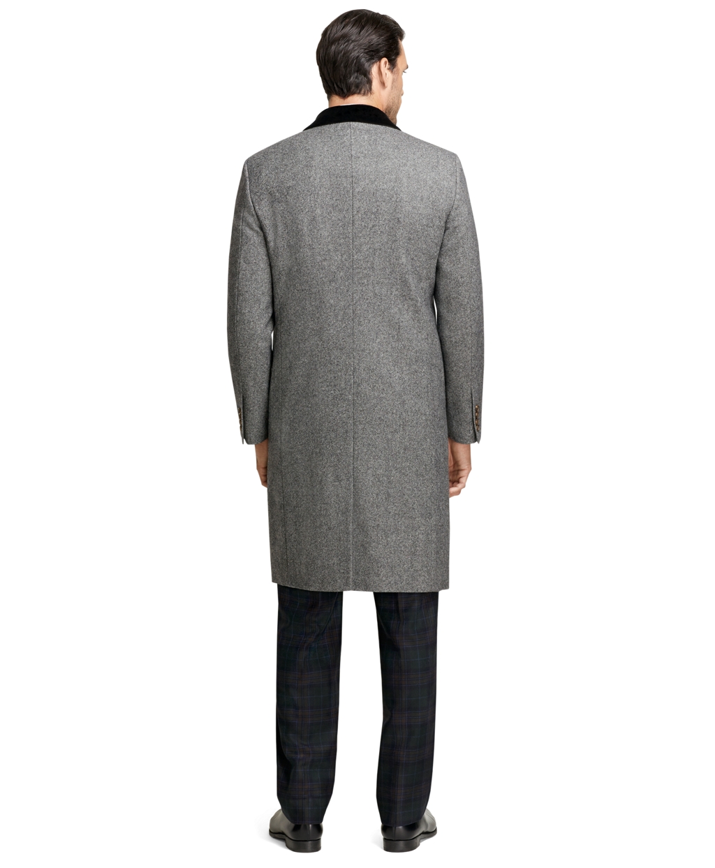 Brooks Brothers Winston Chesterfield Coat in Black (Gray) for Men Lyst