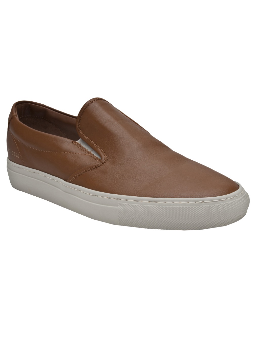 lyst common projects leather slip on in brown for lyst common projects leather slip on in brown for