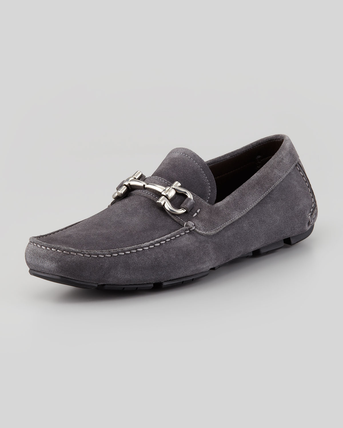 ferragamo suede drivers