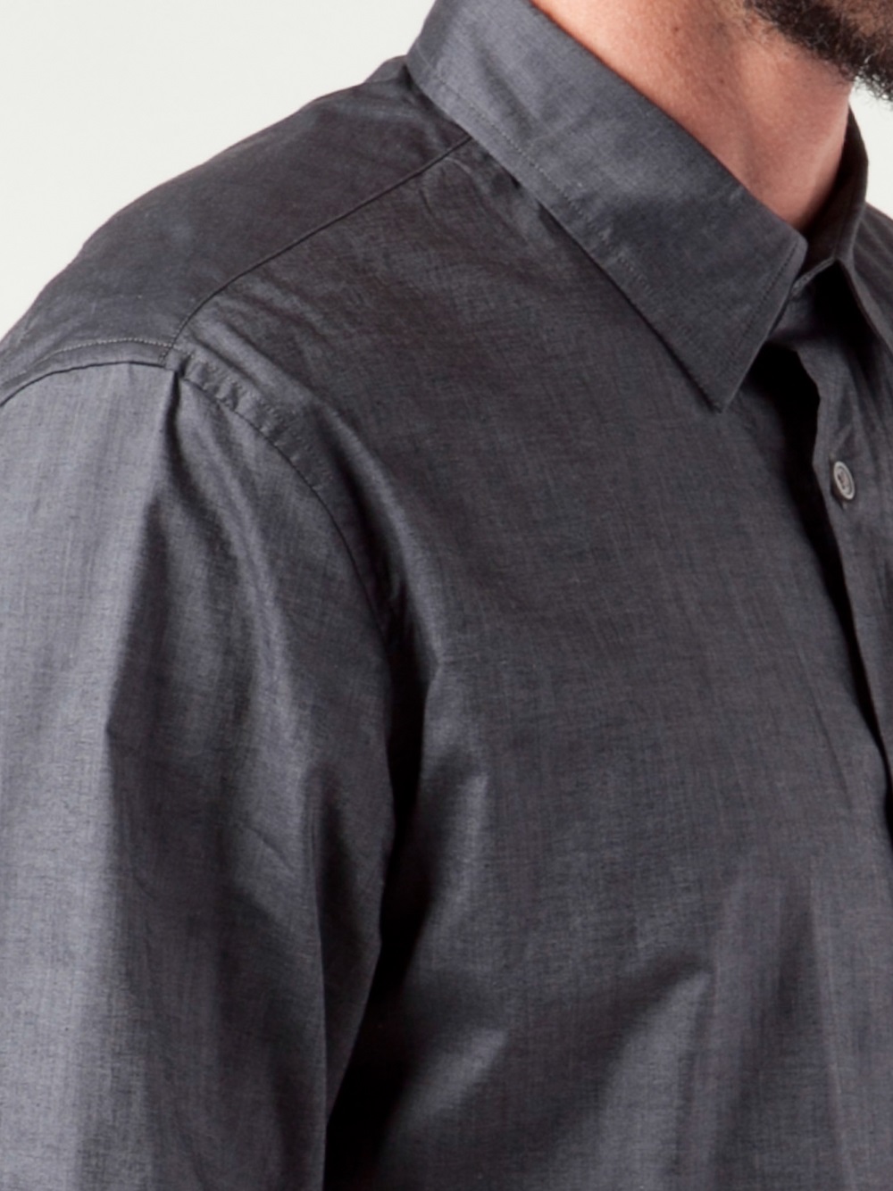 John Varvatos Button Down Shirt in Grey (Gray) for Men - Lyst
