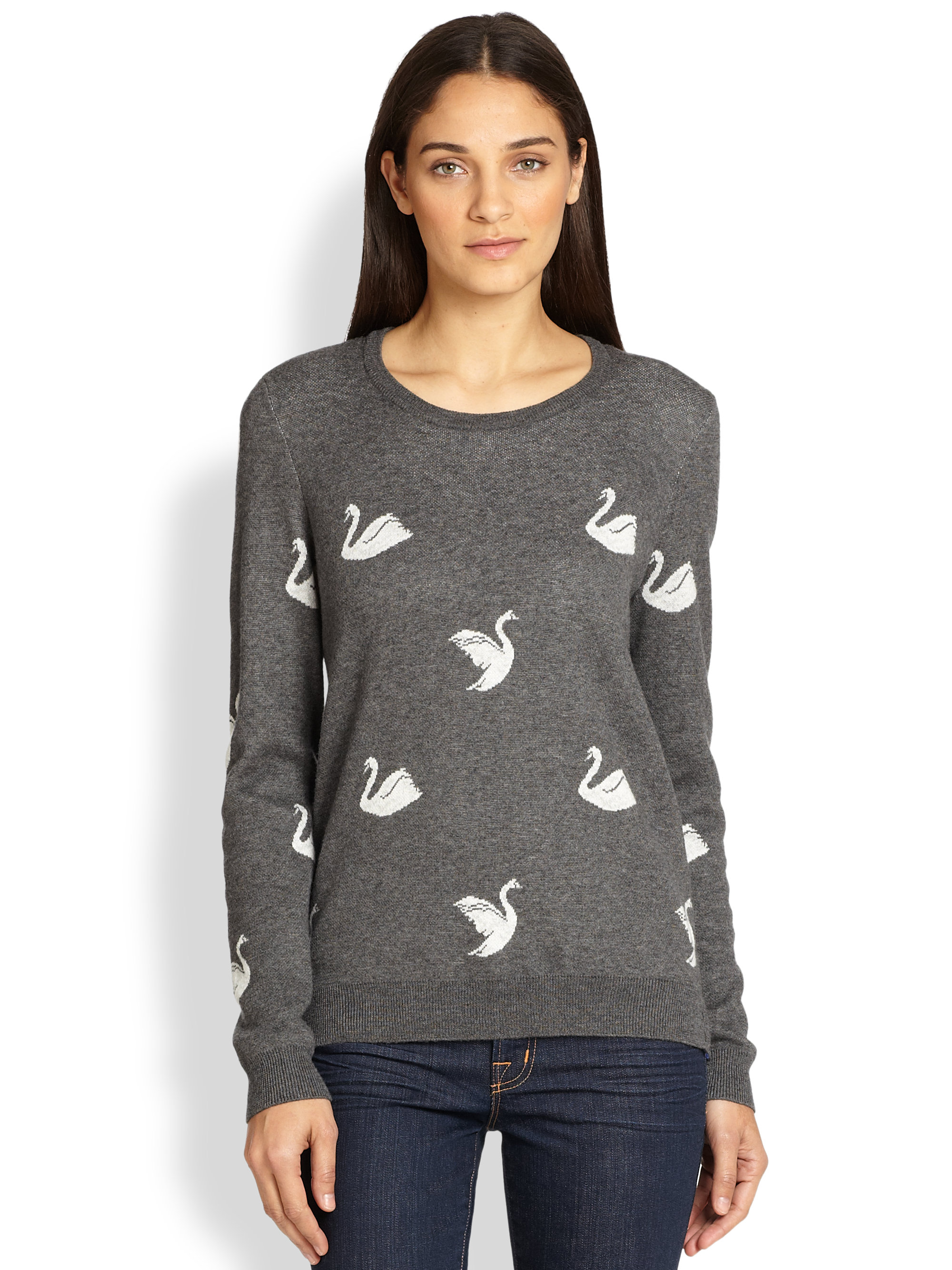 grey sweatshirt cardigan