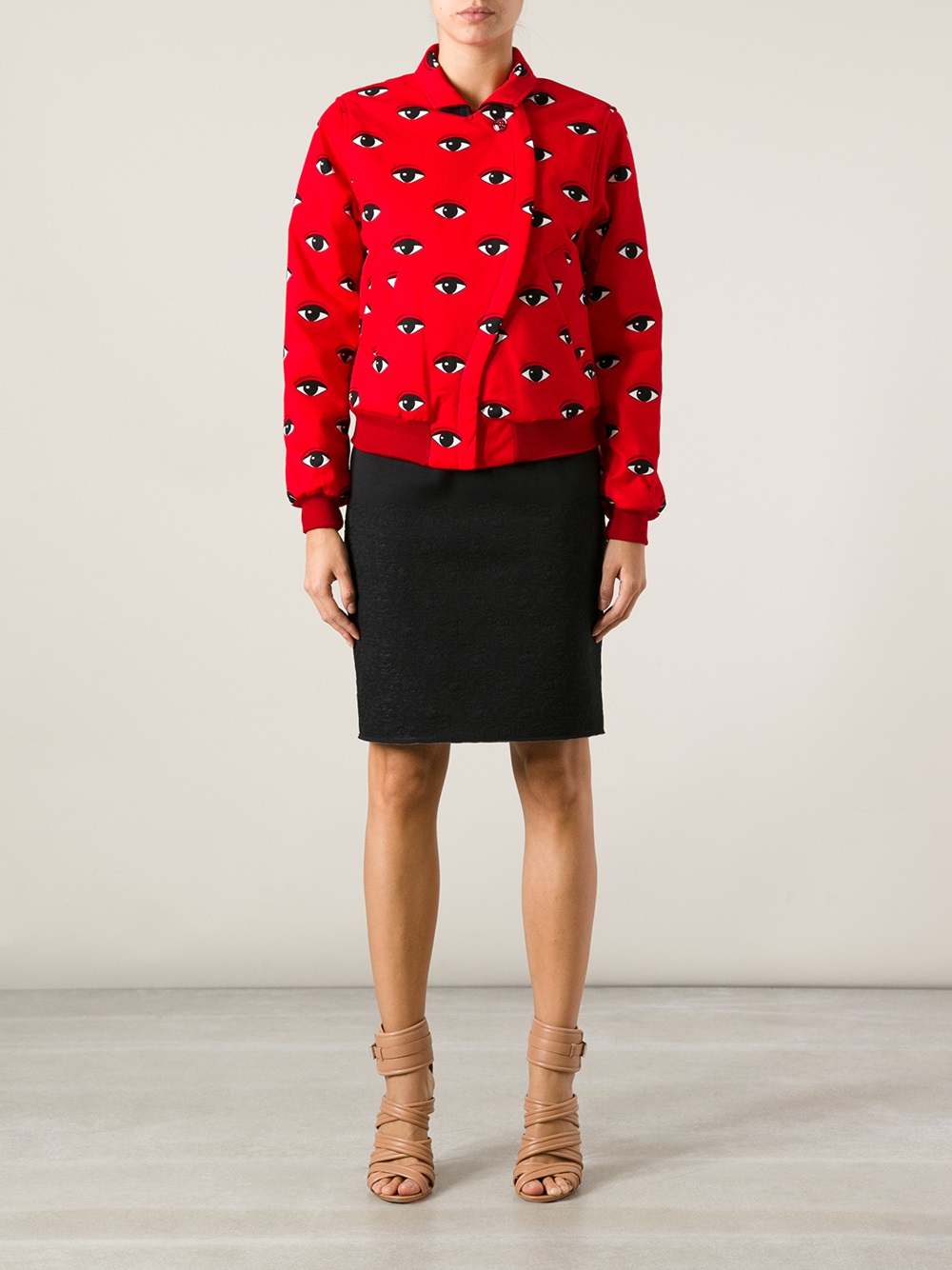 KENZO Eye Print Jacket in Red Lyst