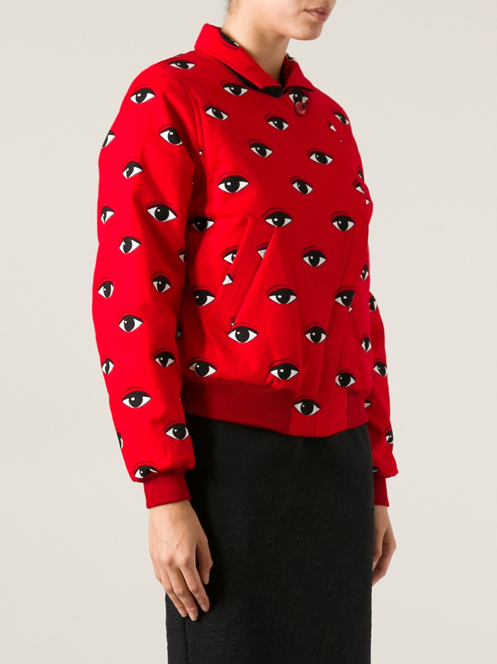 KENZO Eye Print Jacket in Red Lyst