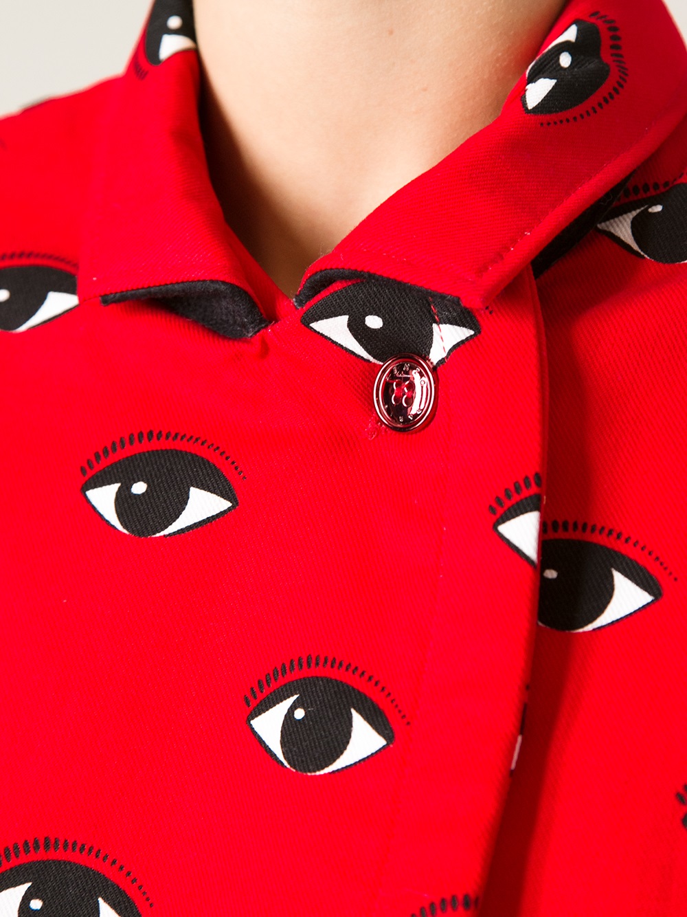 KENZO Eye Print Jacket in Red Lyst