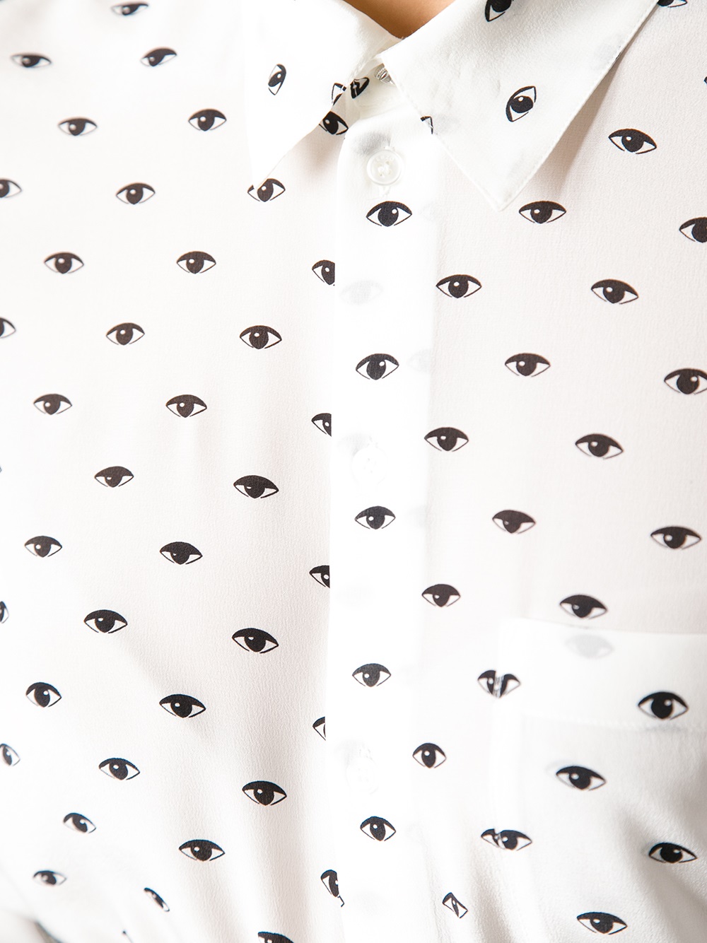 KENZO Eye Print Shirt in White Lyst