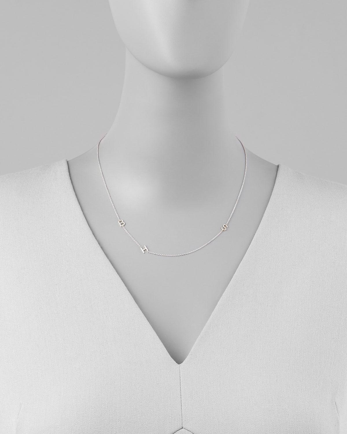 Maya Brenner Designs Mini 3-Letter Personalized Necklace ...