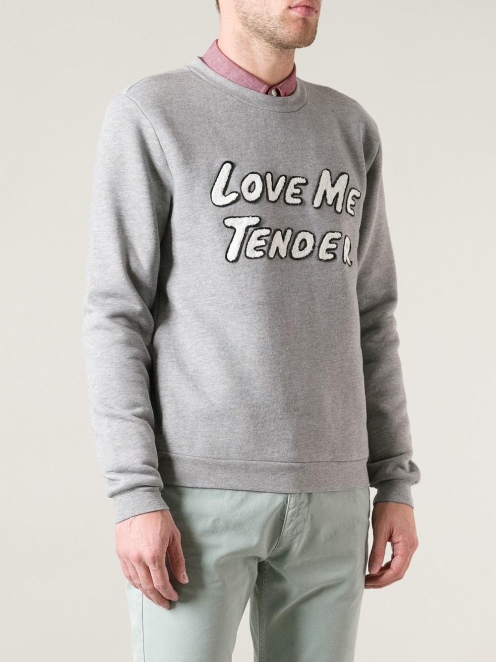 Opening Ceremony Love Me Tender Sweatshirt In Grey Gray For Men Lyst