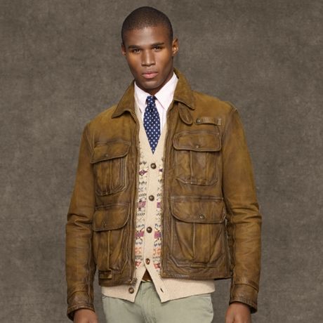 Polo Ralph Lauren Bushbuck Newsboy Jacket in Brown for Men | Lyst