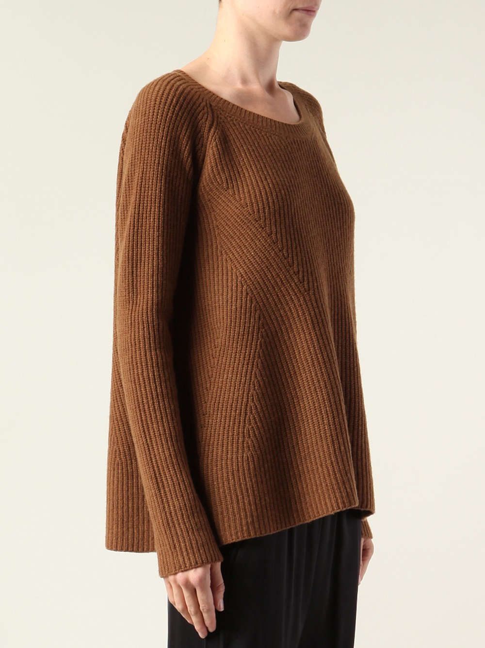medium brown sweater
