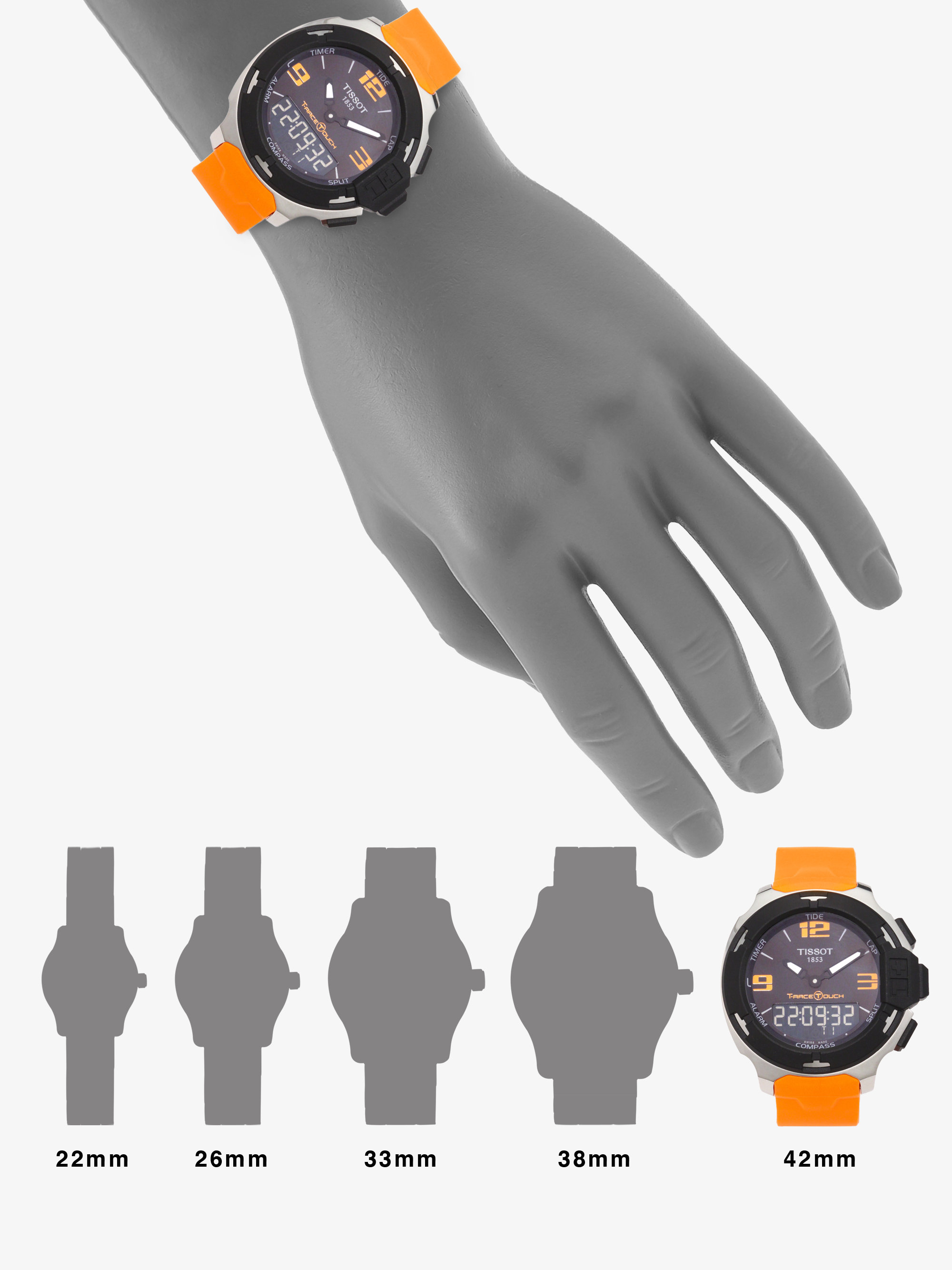 tissot t race touch orange