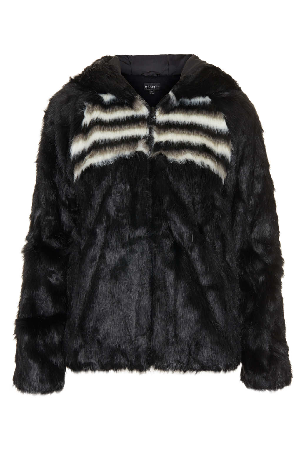 topshop faux fur bomber jacket