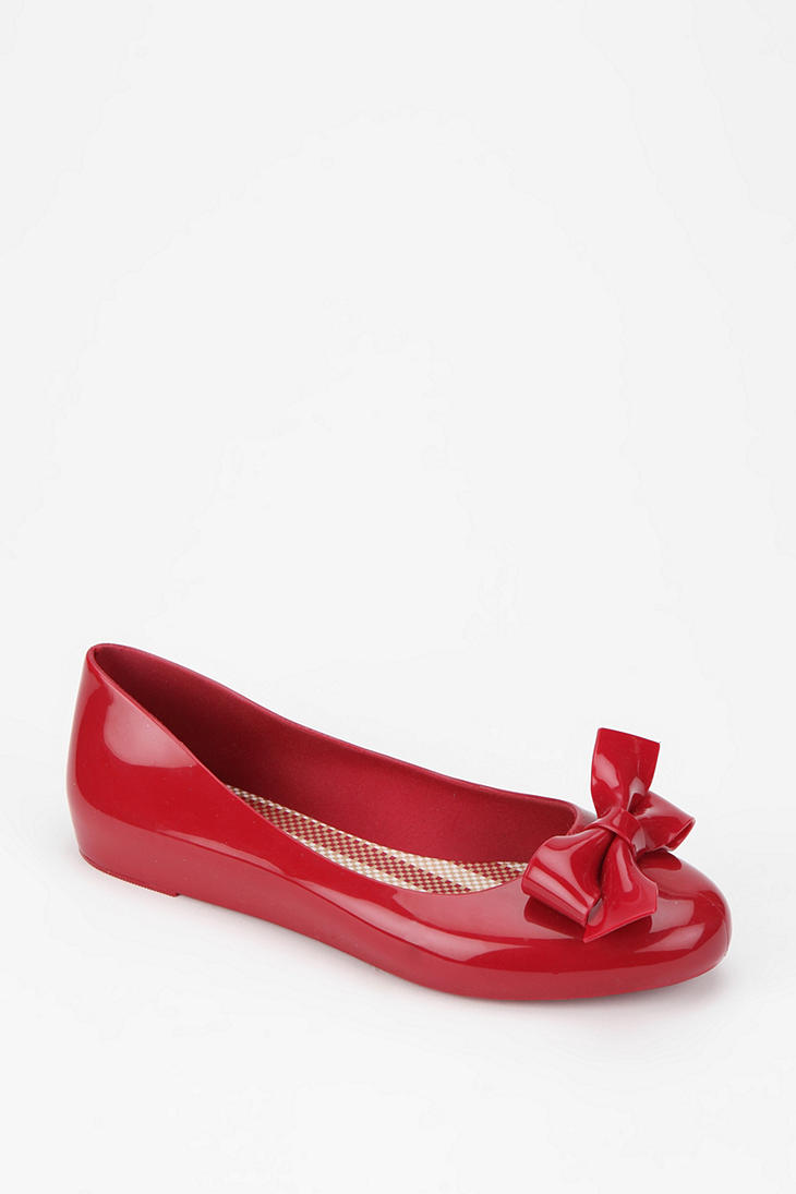 red melissa shoes