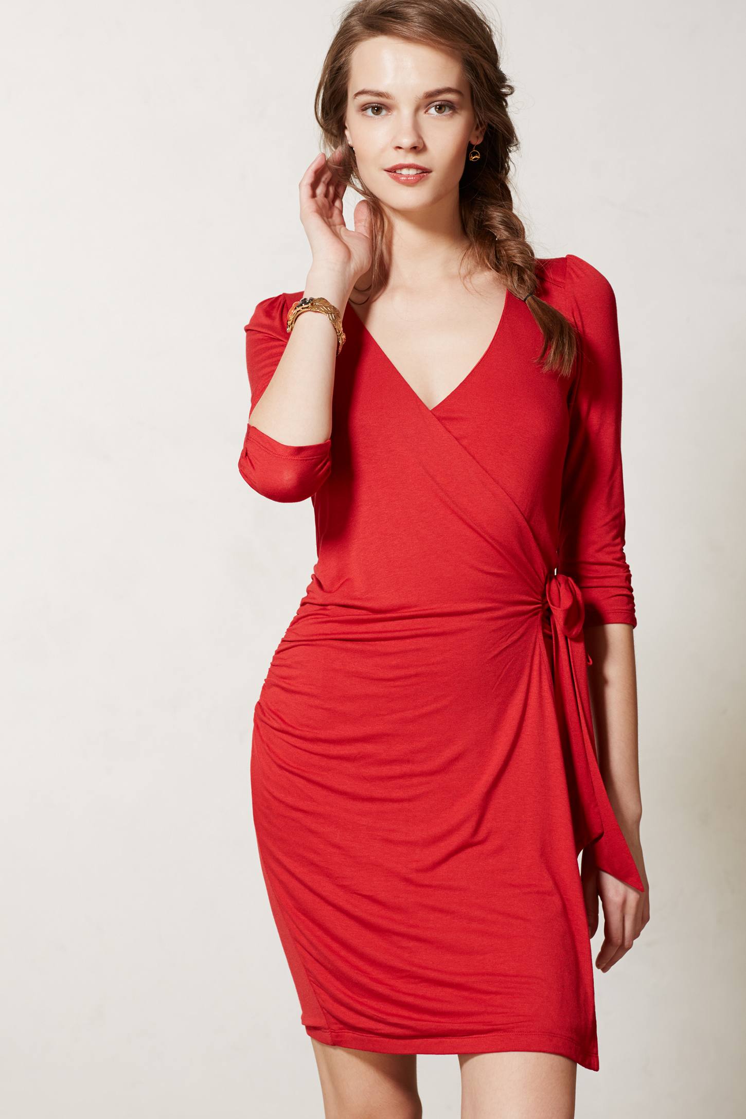 Vanessa Virginia Lena Wrap Dress in Red | Lyst
