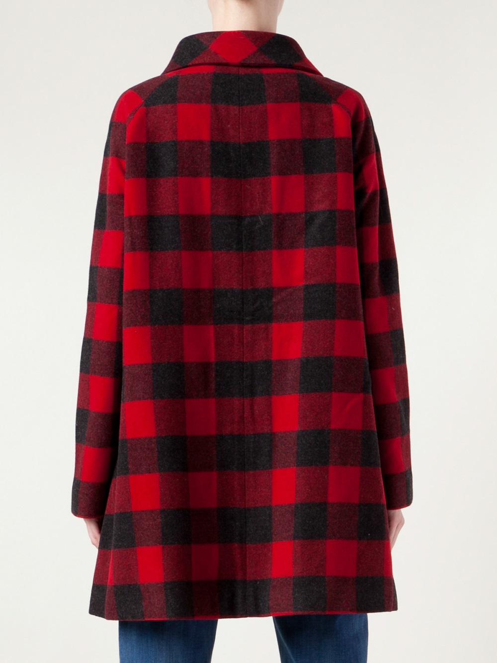 Woolrich Buffalo Plaid Coat in Red - Lyst