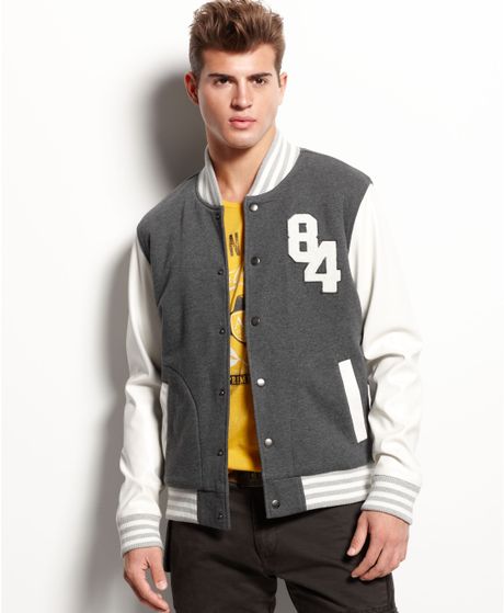 American Rag 84 Patch Jacket in Gray for Men (Charcoal) | Lyst