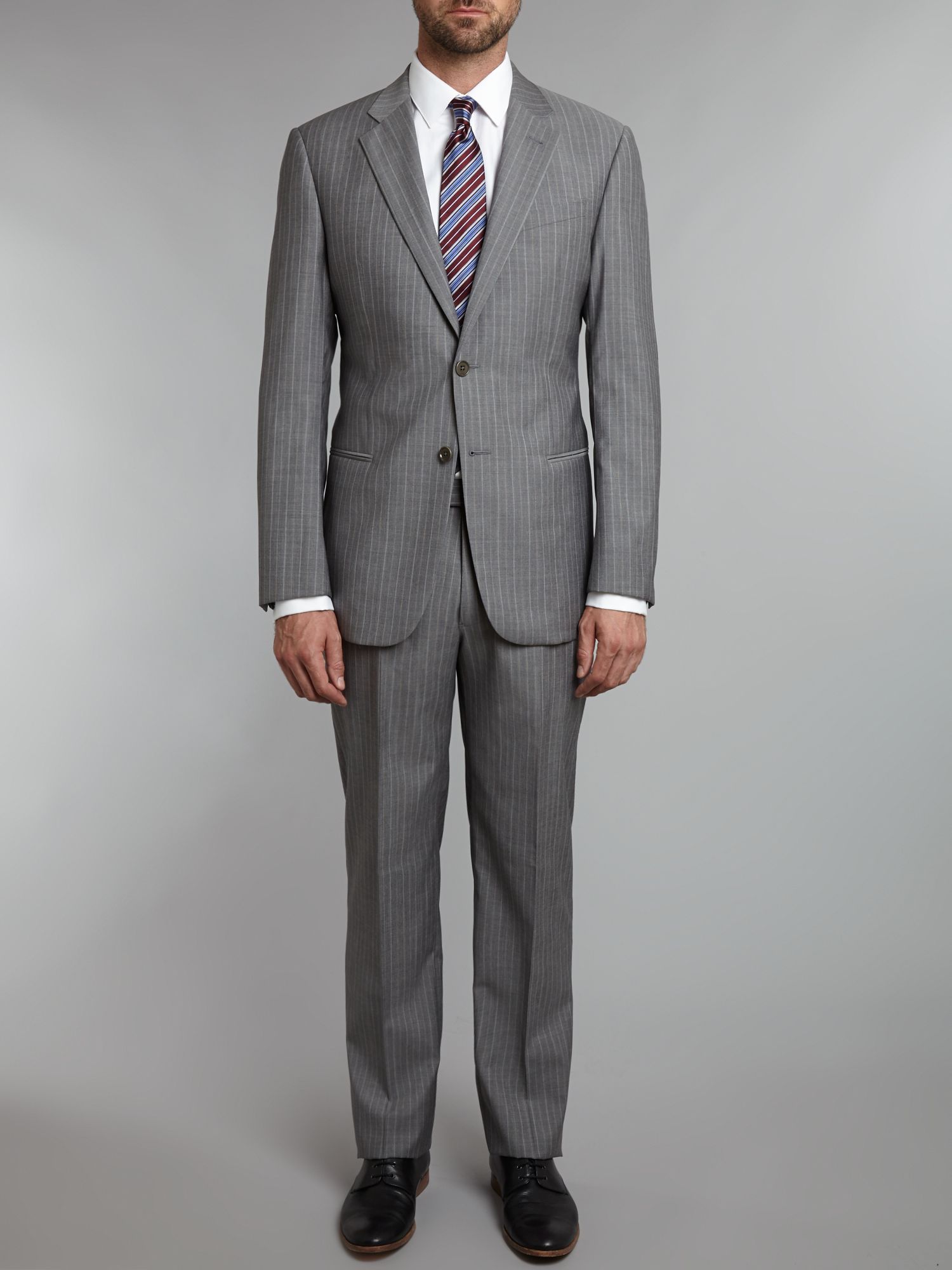 Armani Single Breasted Linen Suit in Gray for Men Lyst