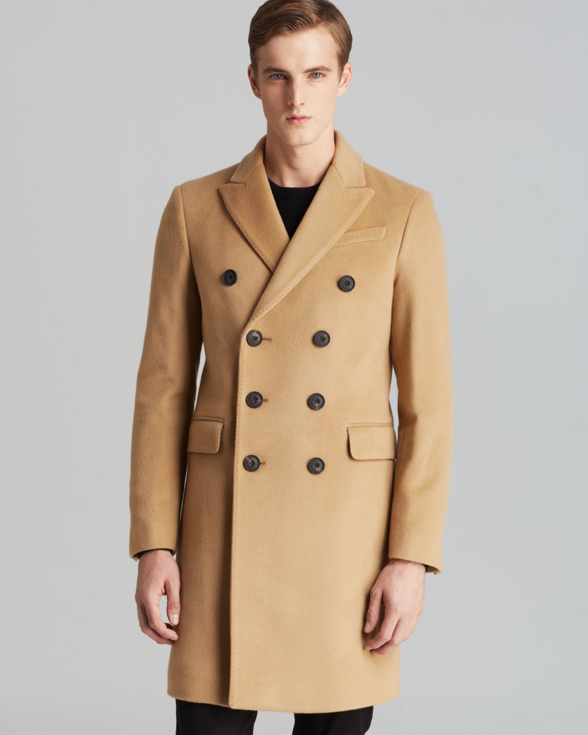 Lyst - Burberry London Grosvenor Double Breasted Coat in Natural for Men