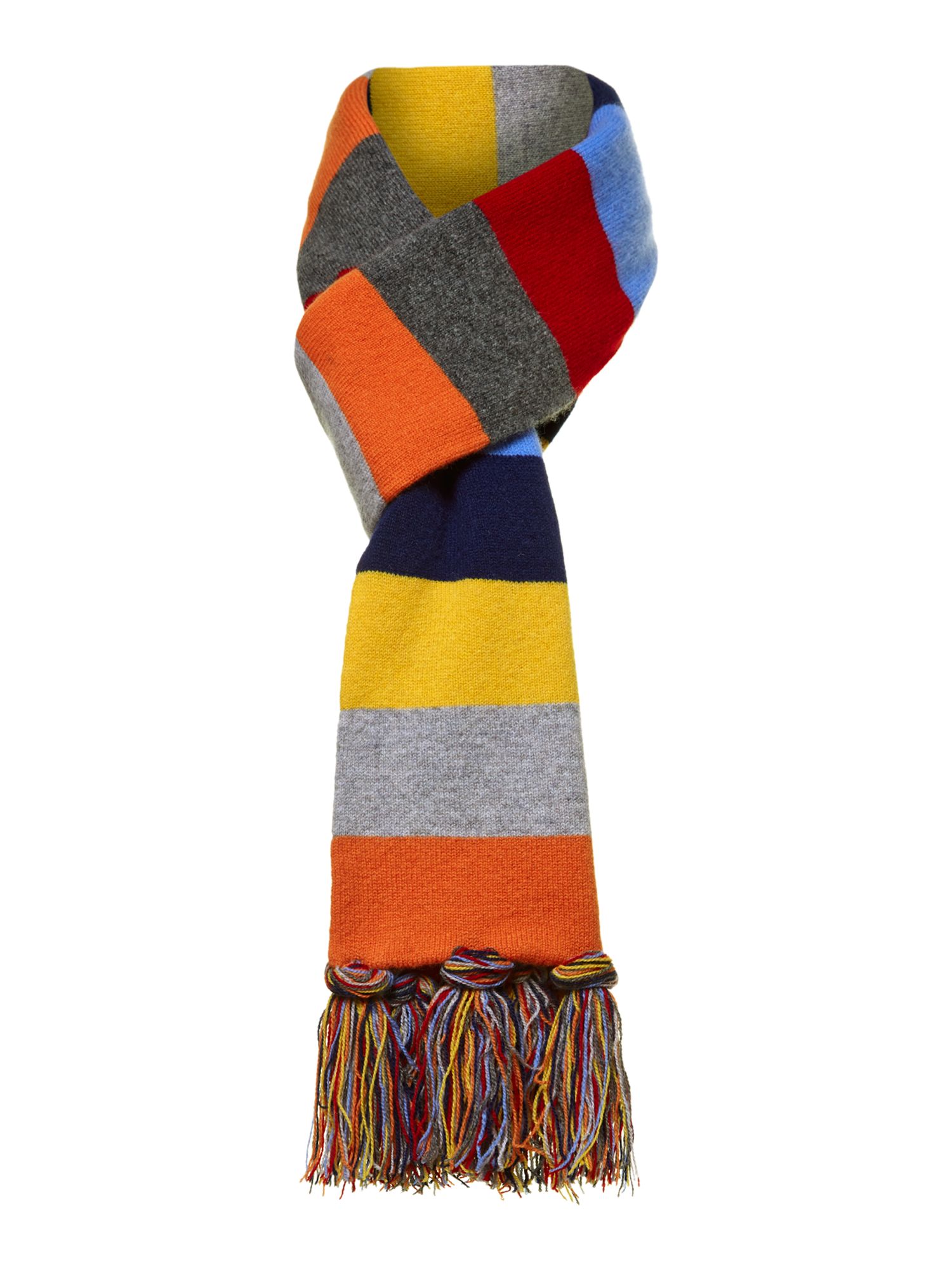 Hackett Multi Stripe Scarf in Blue for Men | Lyst