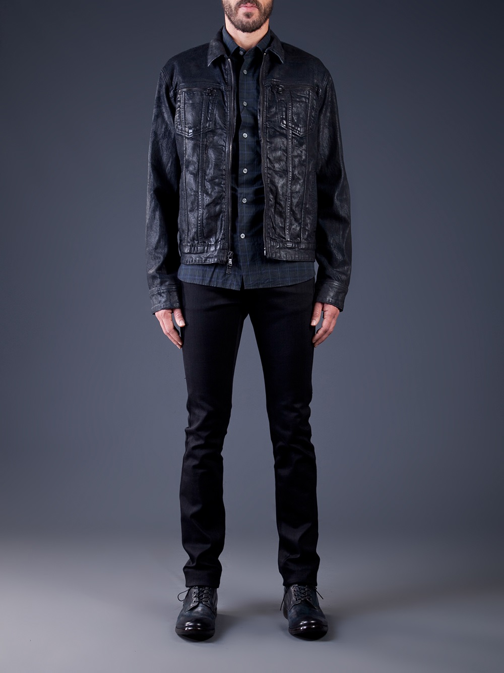 John Varvatos William MA-1 Variation - Center Front Zipper Closure O2137Y4 ( Black) Men's Clothing - ShopStyle Jackets