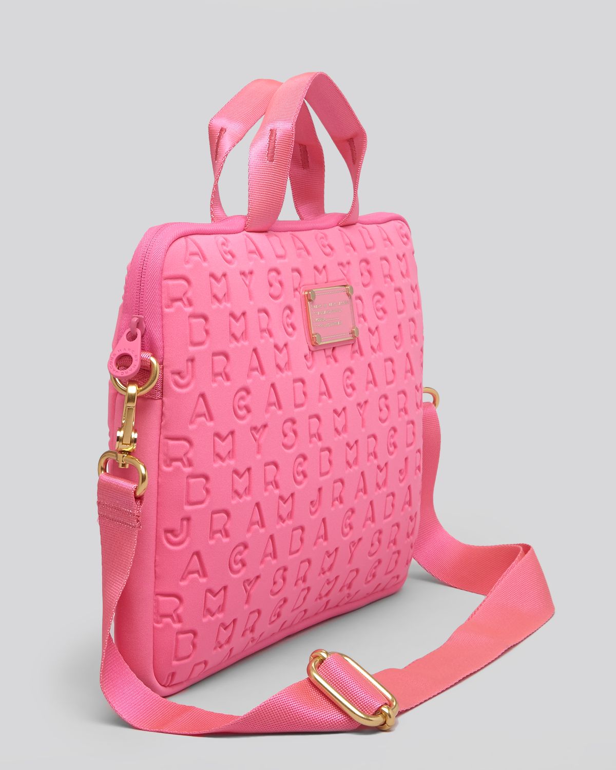 Lyst Marc by marc jacobs Computer Case Dreamy Logo Commuter 13 in Pink