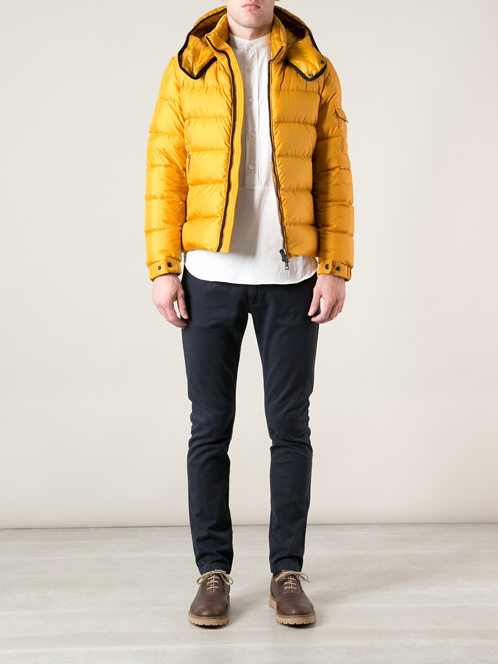 Moncler Hymalay Padded Jacket in Yellow & Orange (Yellow) for Men | Lyst