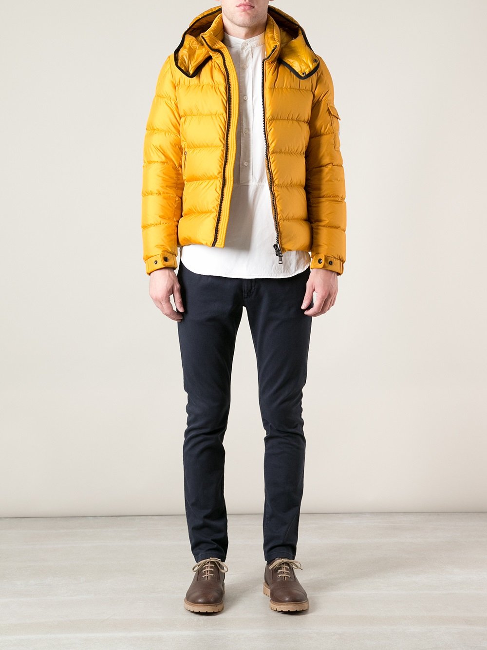 Moncler Hymalay Padded Jacket in Yellow & Orange (Yellow) for Men | Lyst