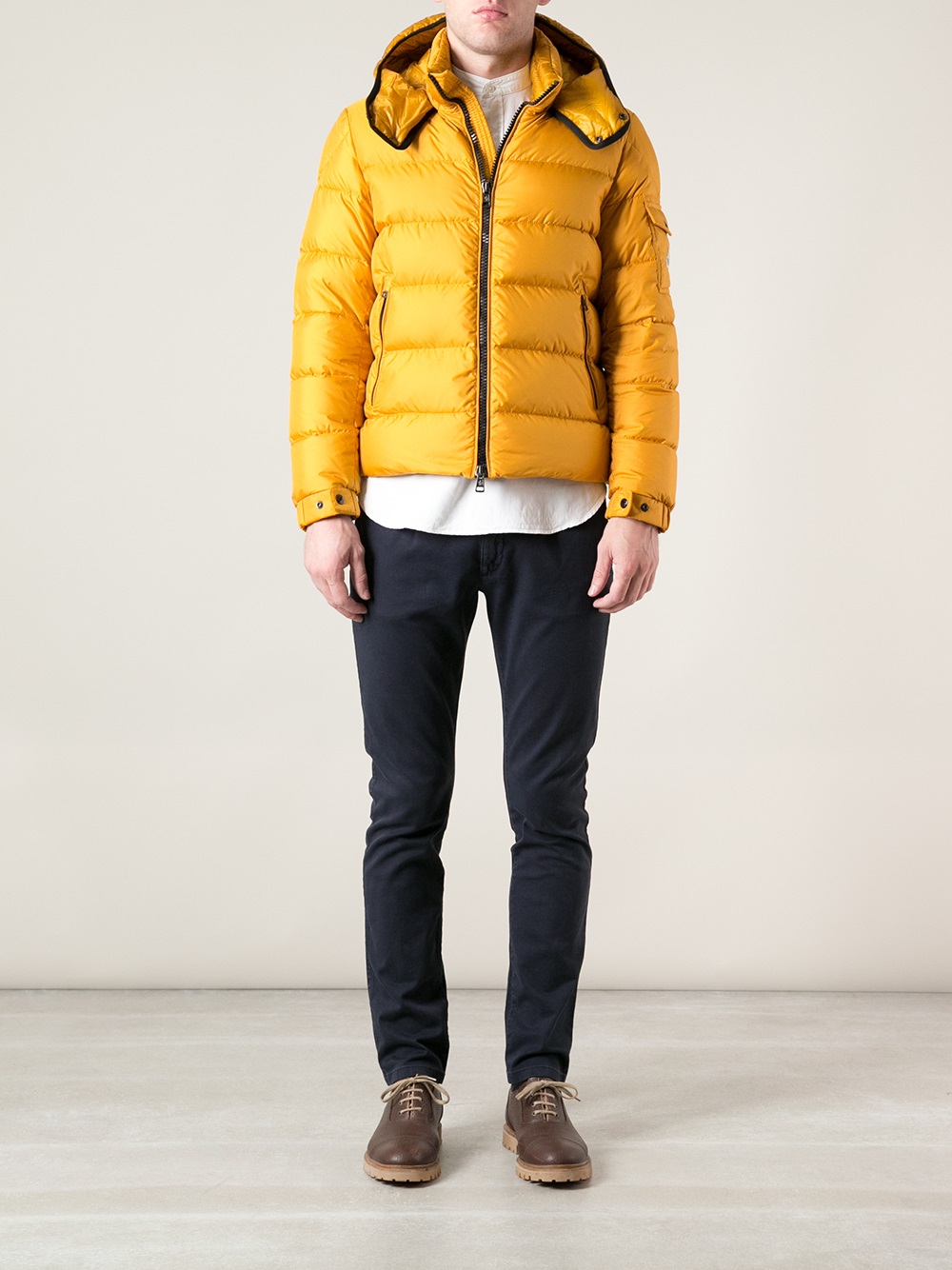 oogsten patrouille olifant Moncler Hymalay Padded Jacket in Yellow for Men | Lyst
