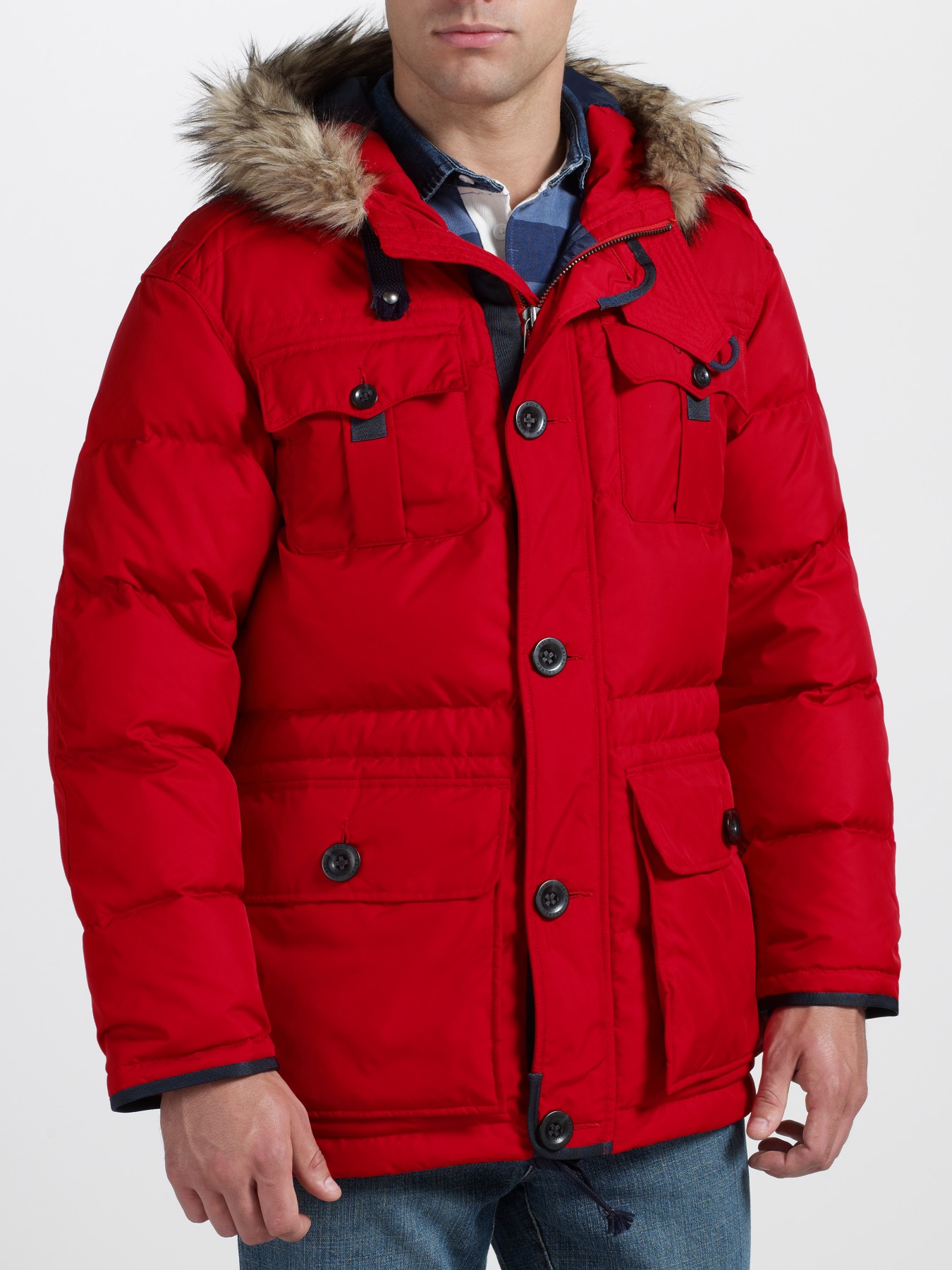 ralph lauren red parka