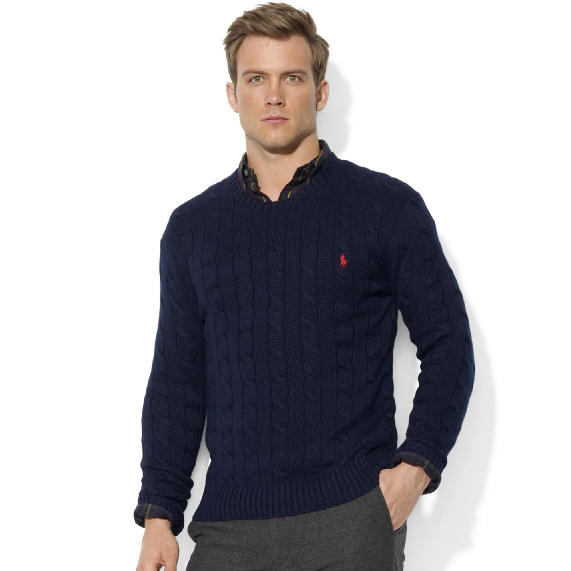 cable cotton sweater