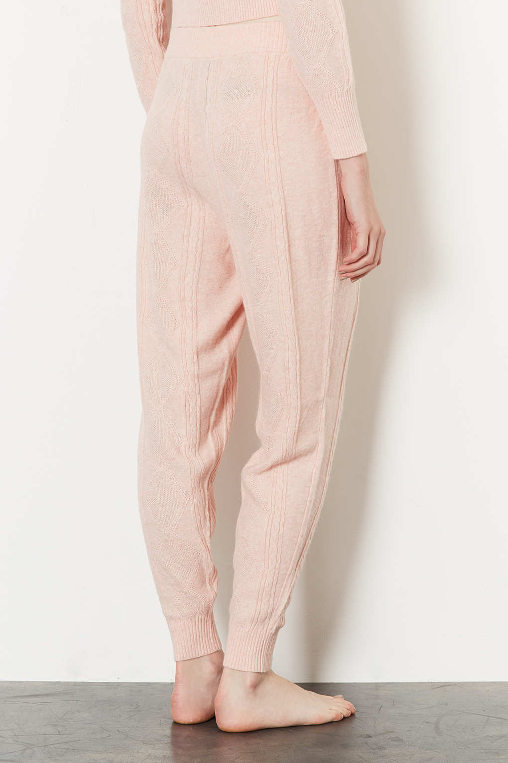 cable knit jogger set