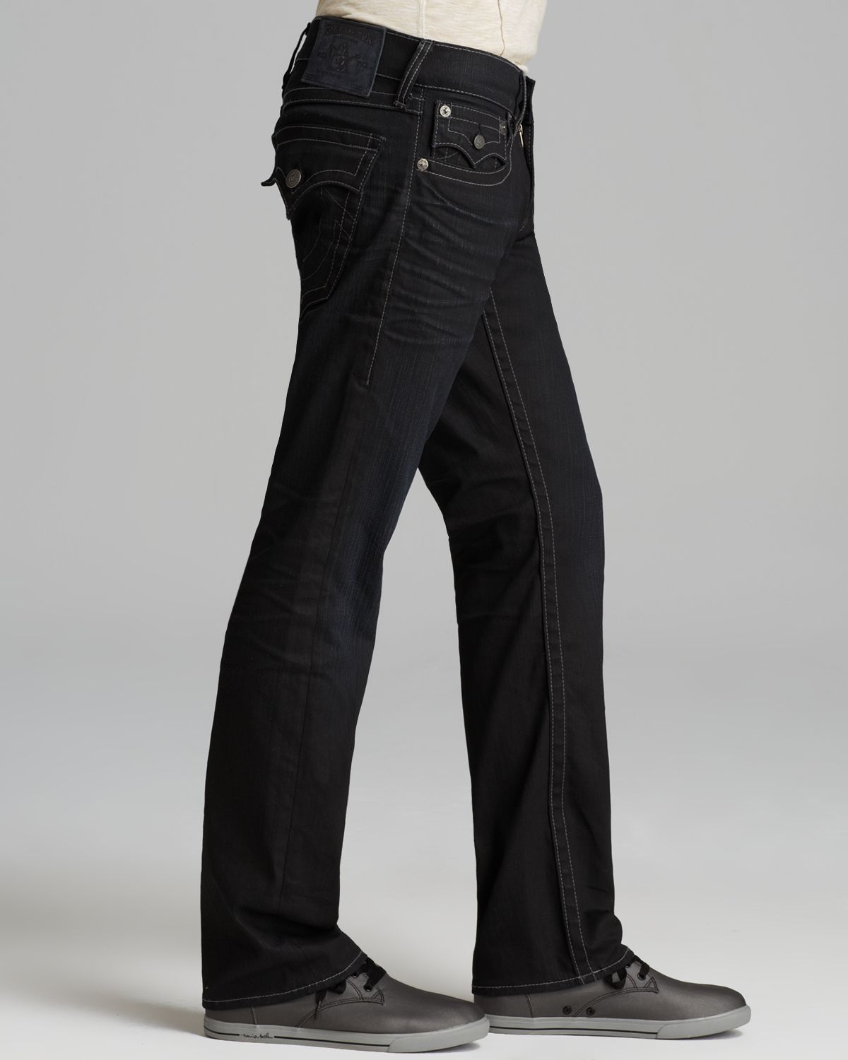 mens black straight leg jeans