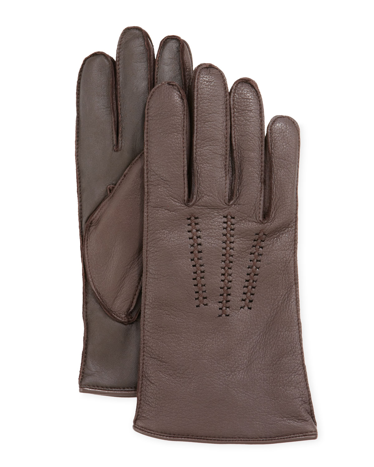 UGG Mens Leather Gloves With Conductive Palm in Brown for Men Lyst