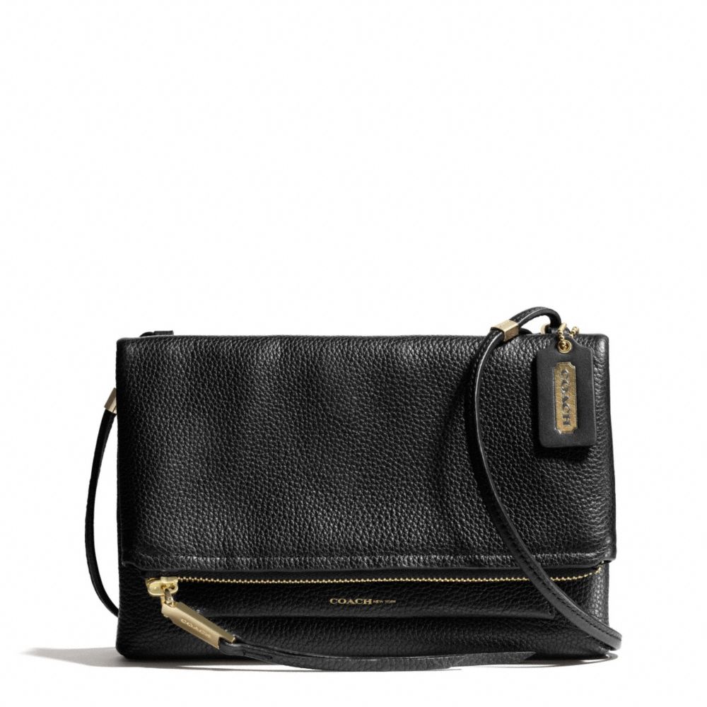 Lyst - Coach The Urbane Crossbody Bag in Pebbled Leather in Black