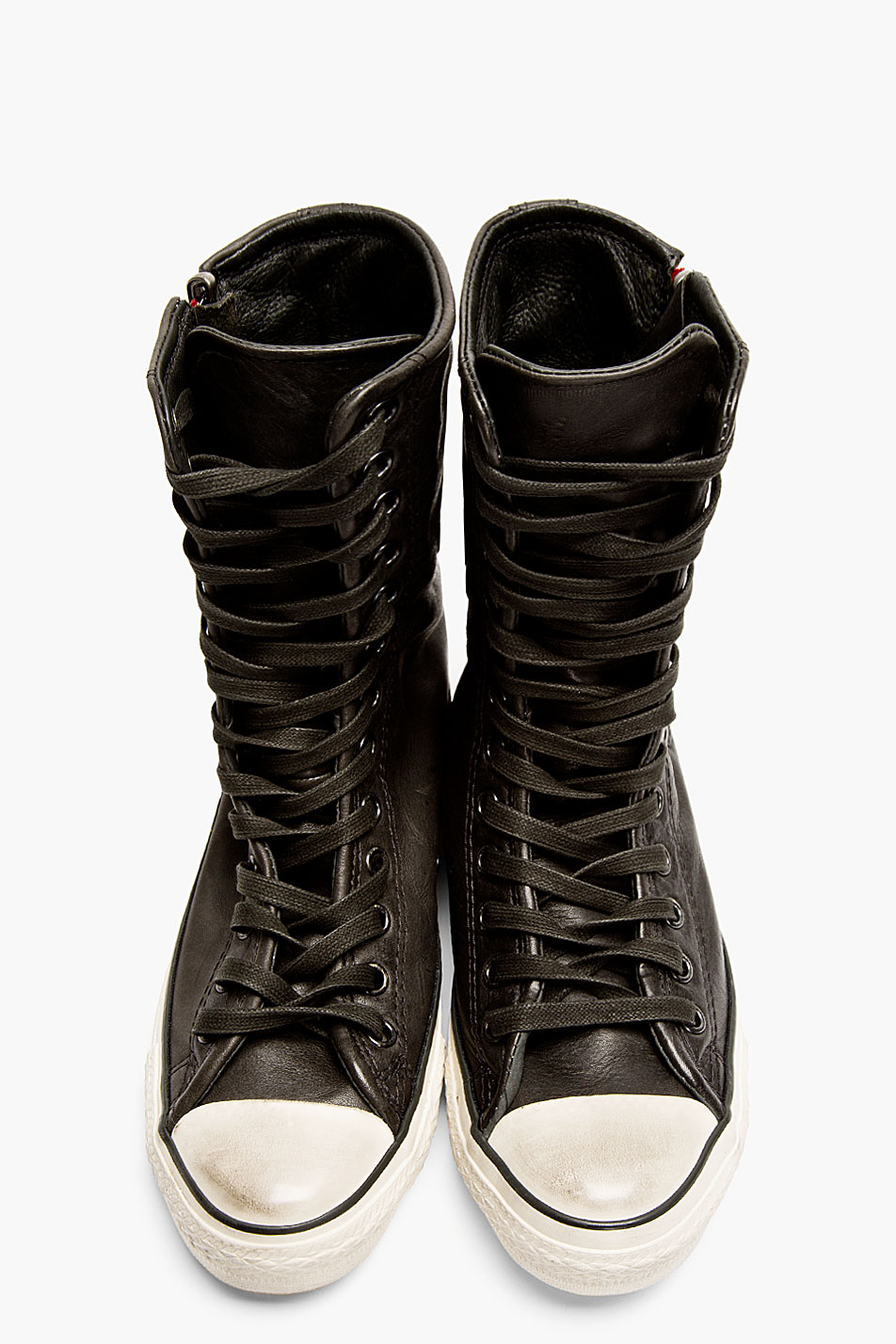 Converse Leather Tall Zip Sneakers for Men | Lyst