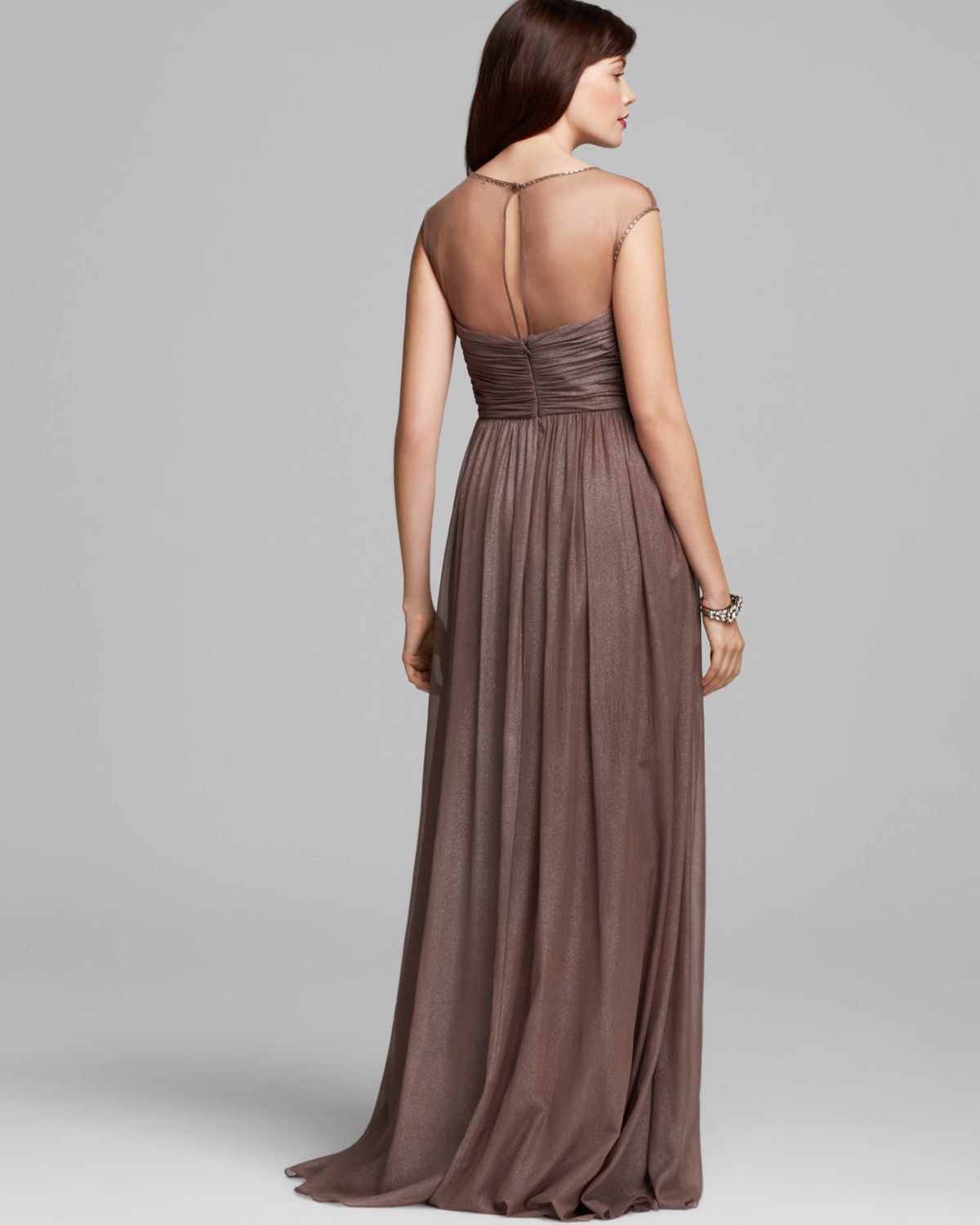 aidan mattox chiffon gown