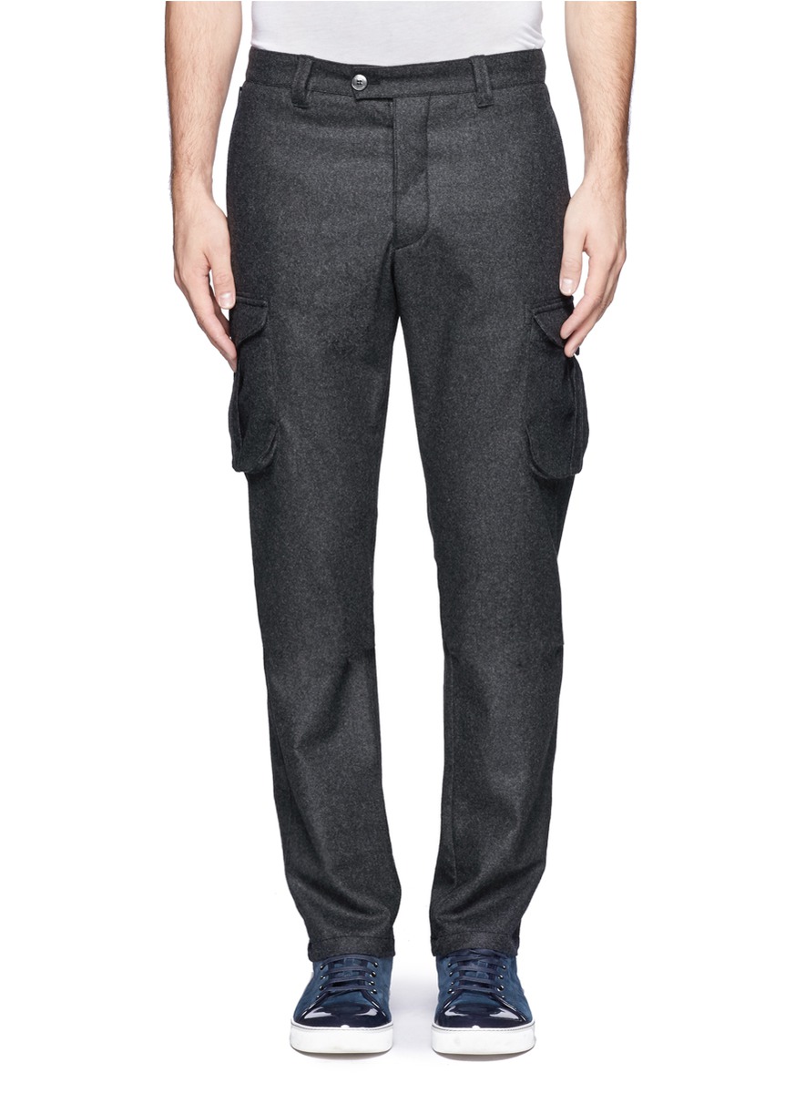 charcoal grey cargo work pants