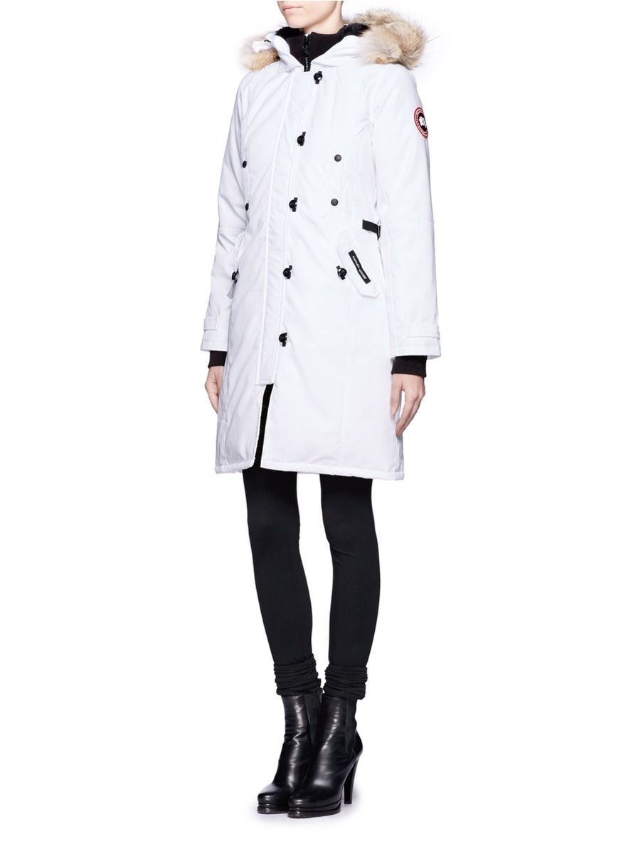 white padded parka