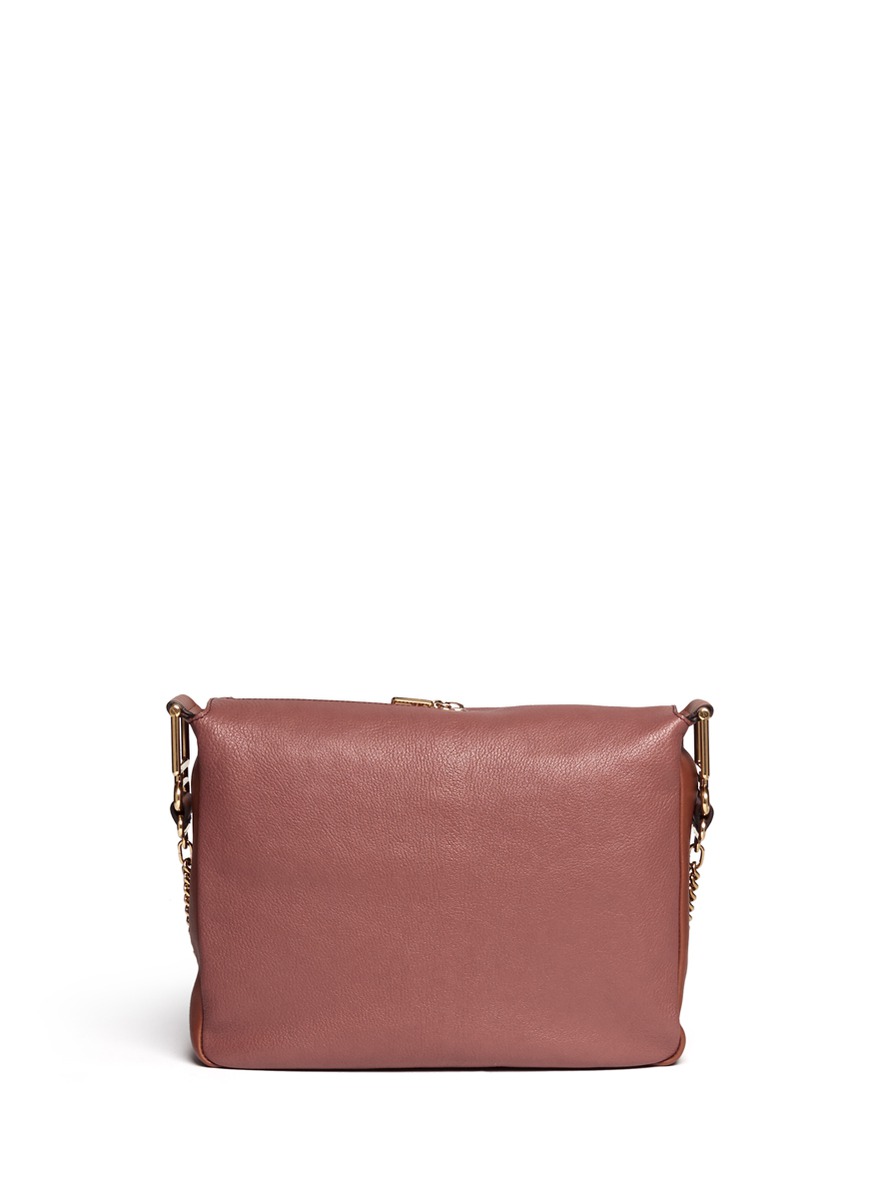 Lyst - Chloé 'vanessa' Leather Chain Bag in Brown