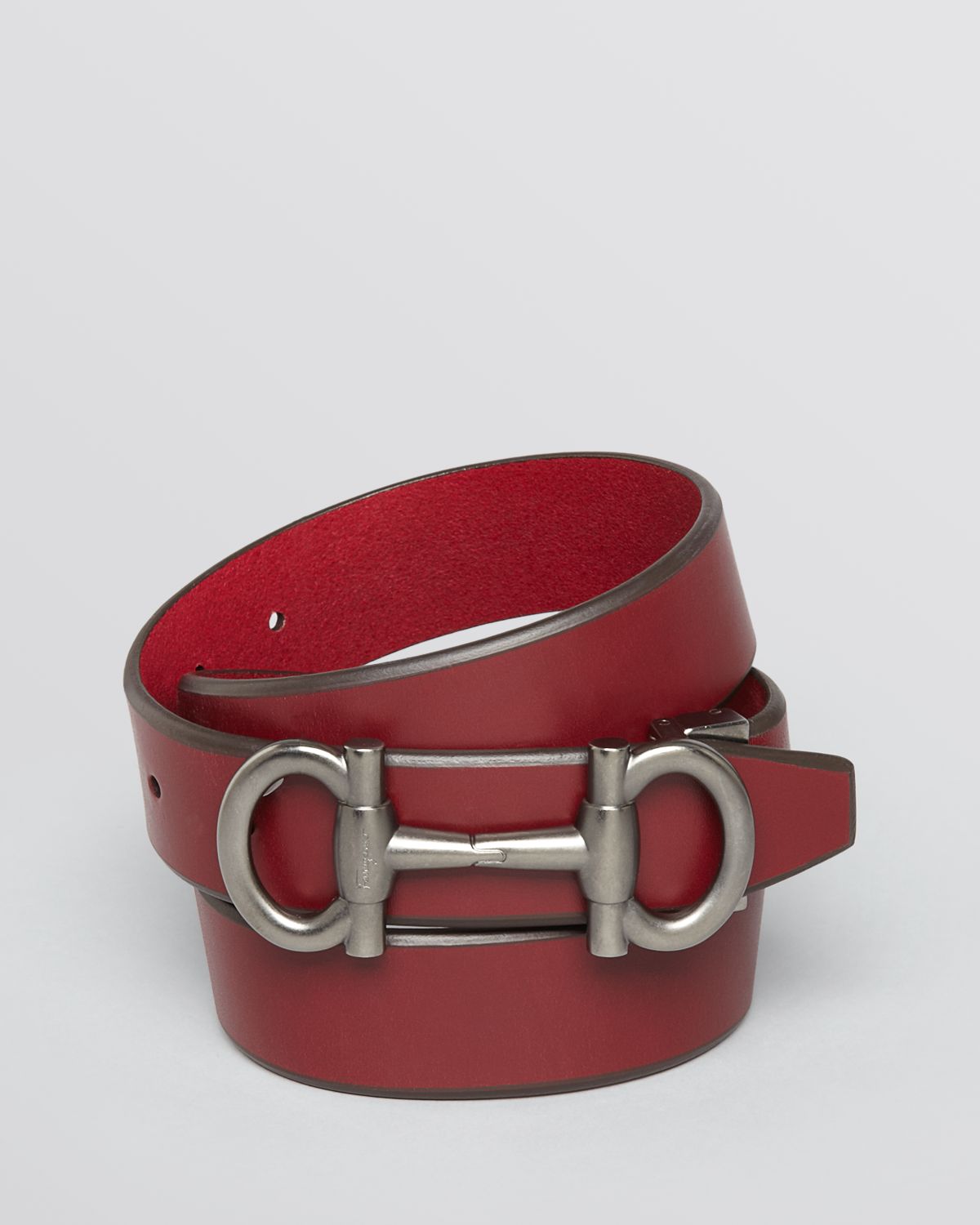 Lyst Ferragamo Buckle Belt in Red for Men