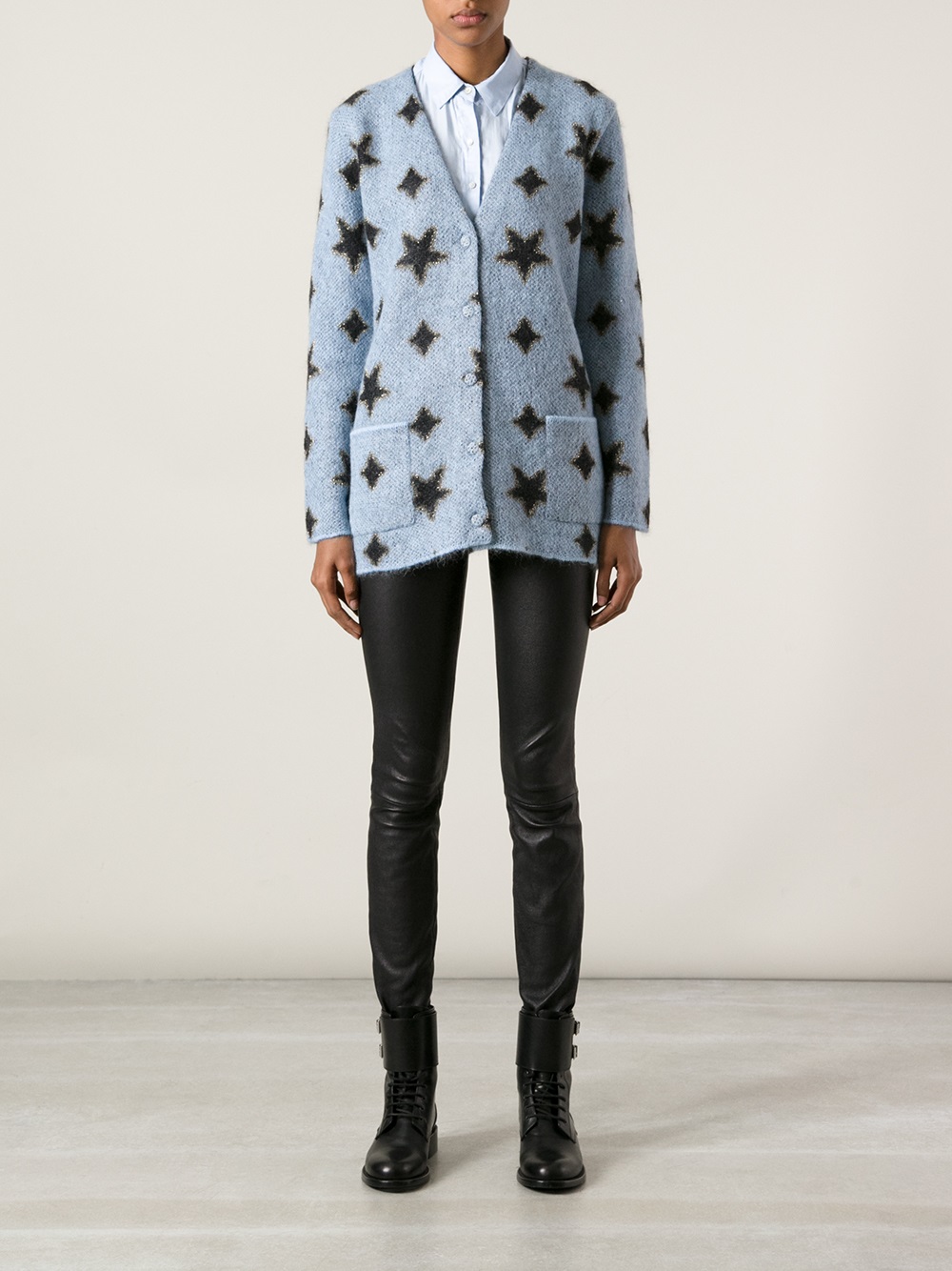 saint laurent star cardigan