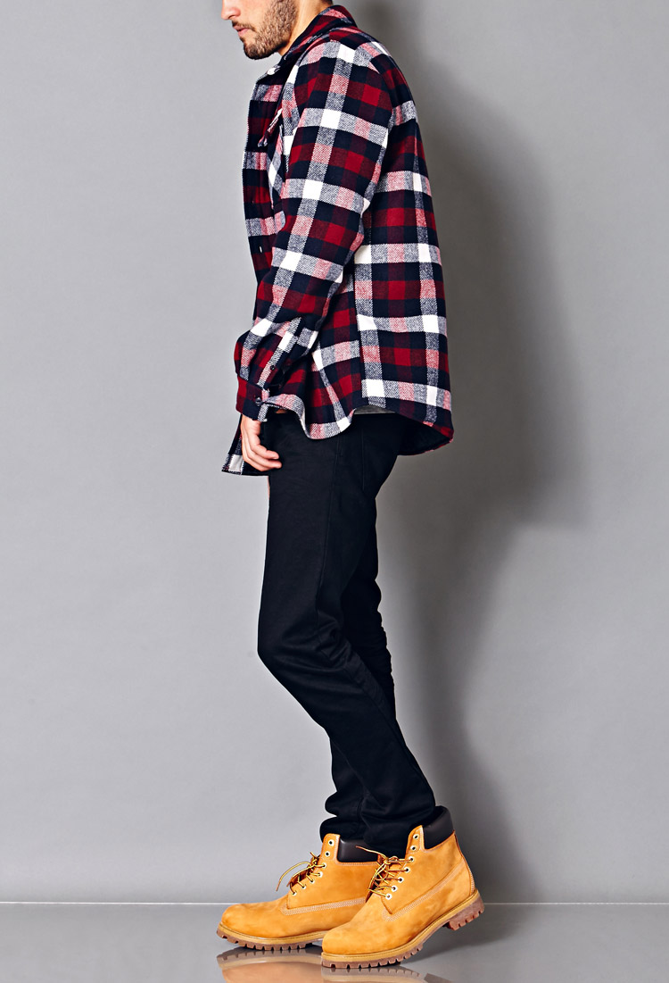 multicolor flannel jacket