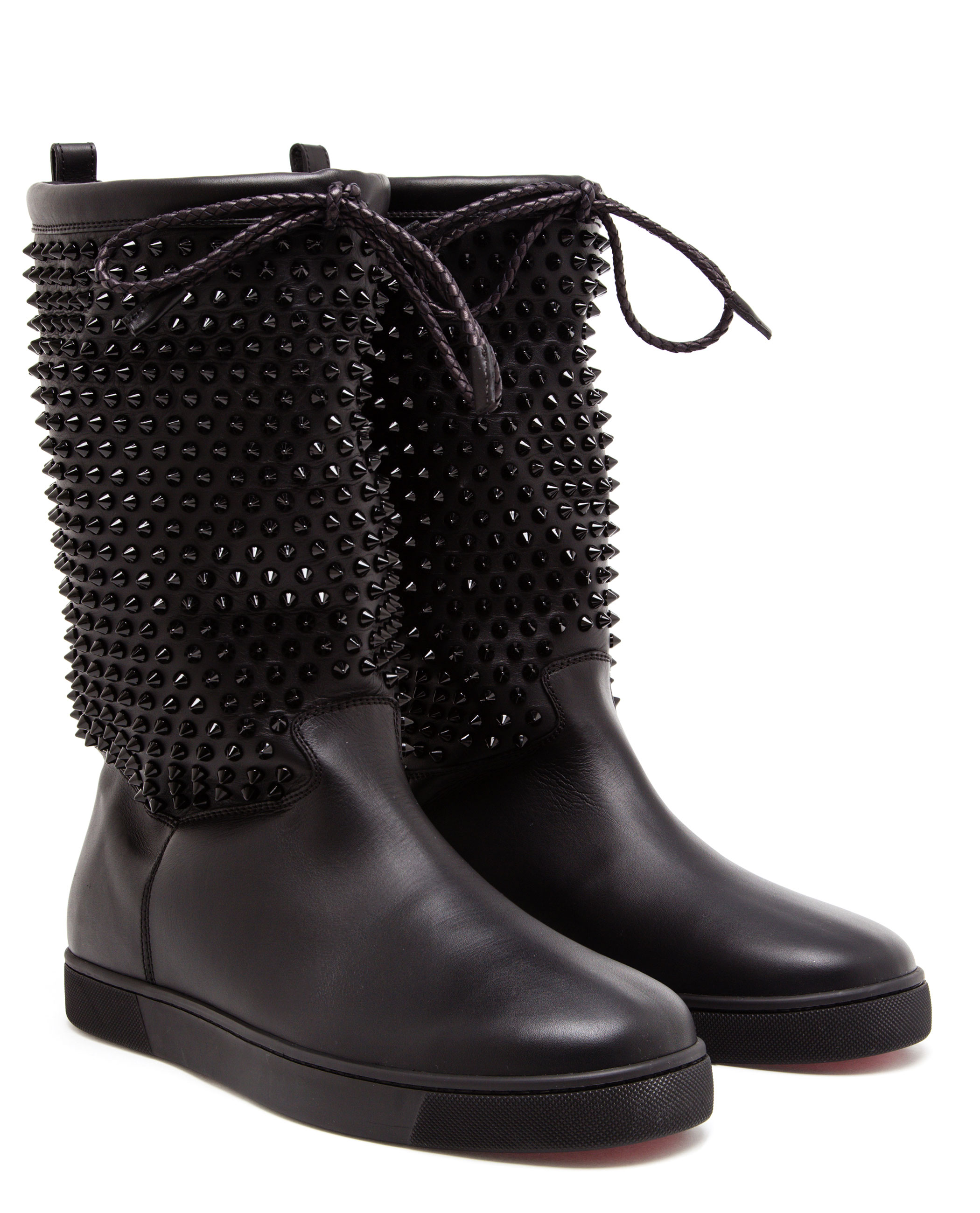 christian louboutin spike boots