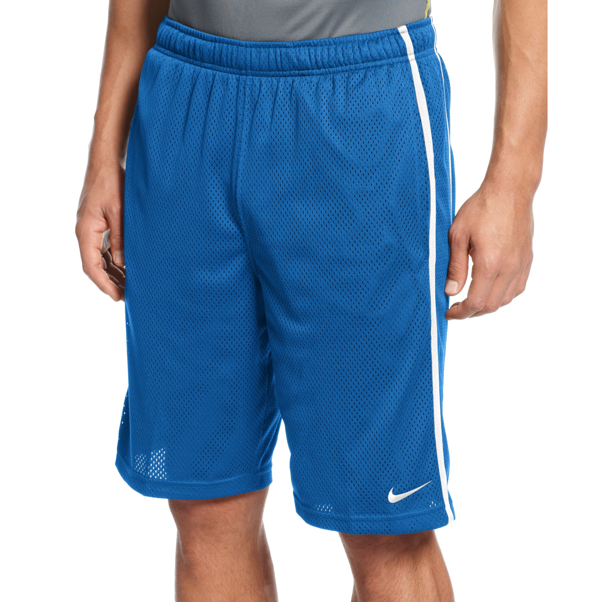 Nike Men's 10" Dri-fit Monster Mesh Shorts in White for Men | Lyst