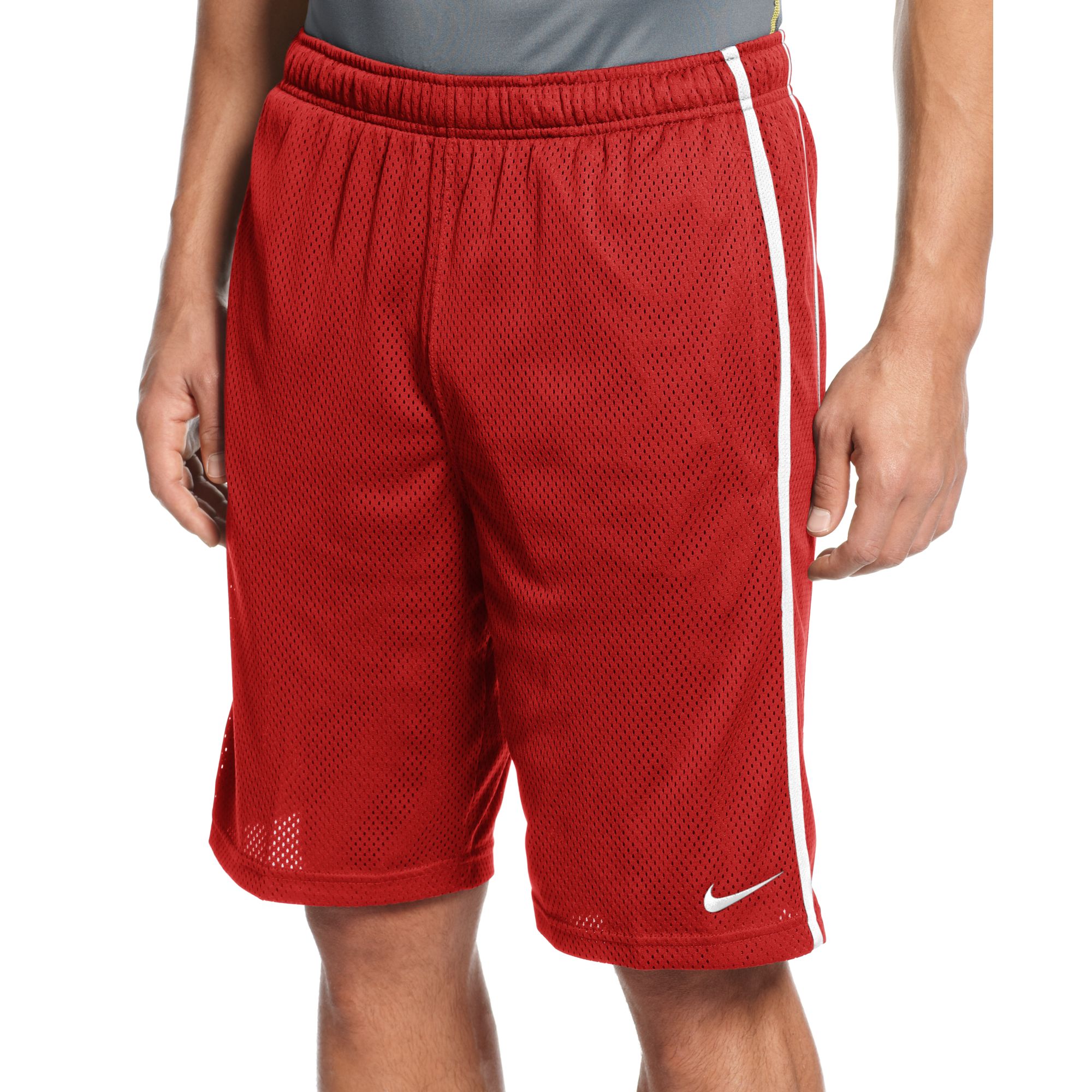nike red basketball shorts