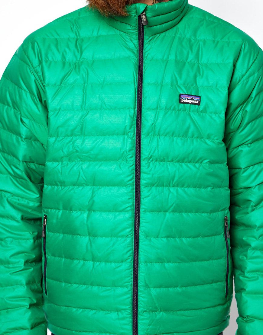 Patagonia Down Sweater Jacket in Green for Men - Lyst