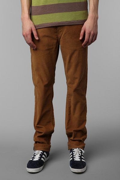 Urban Outfitters Levis 513 5pocket Rinsed Corduroy Pant in Brown for ...