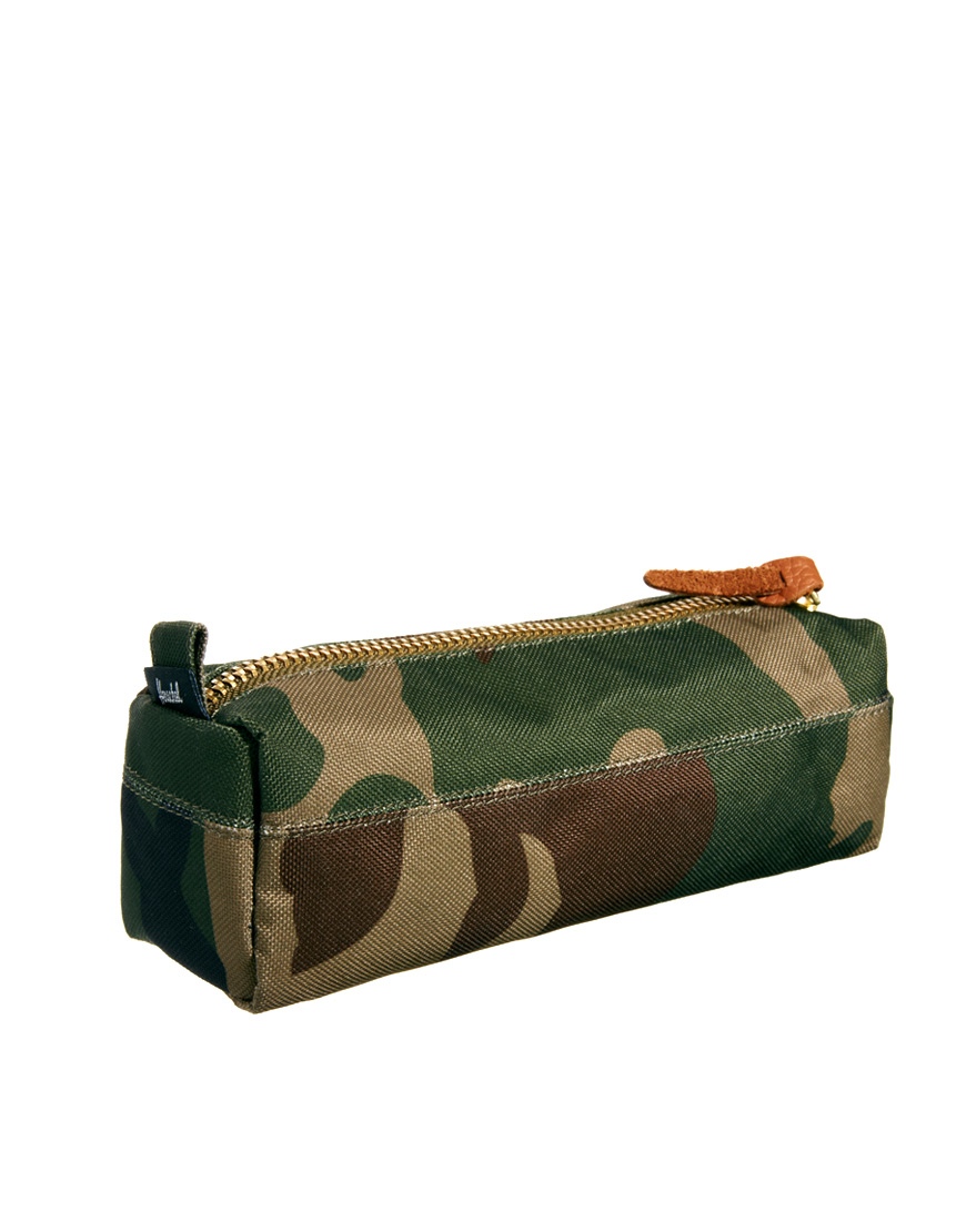 Herschel Supply Co. Settlement Pencil Case in Green Lyst